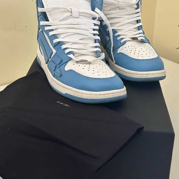 Amiri shoes - Powder blue high top skeleton - Picture 5 of 8